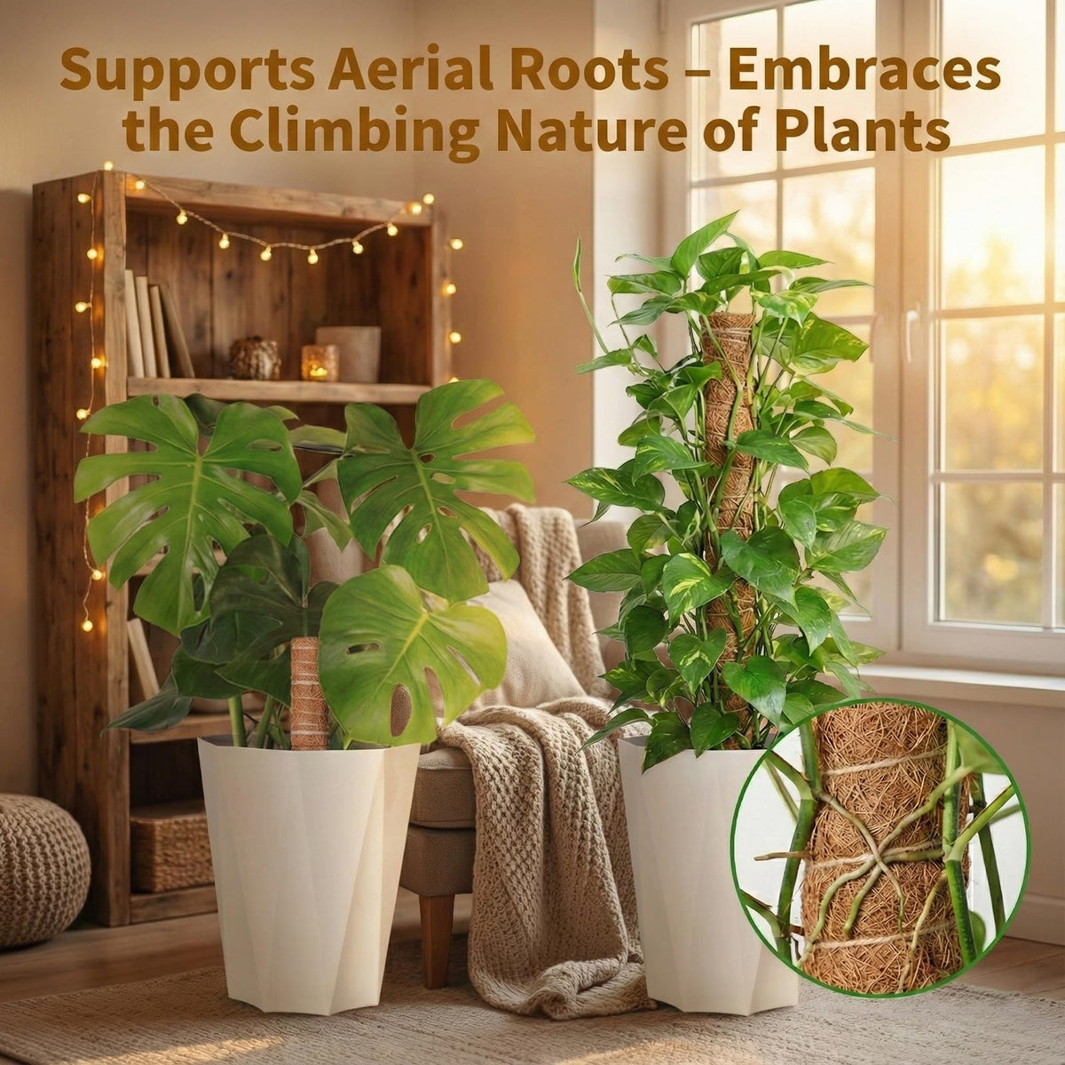 AWIBIKU Monstera training setup for climbing plants