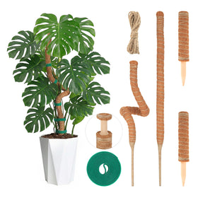 AWIBIKU moss pole 28in bendable supports Monstera with decorative training options