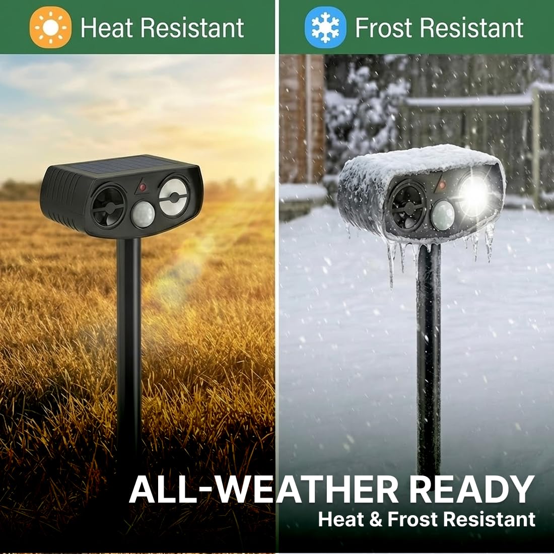 AWISH 120-degree, 40 ft coverage protects large outdoor areas