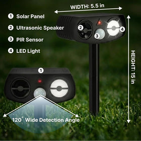 AWISH outdoor wall-mounted unit activates on motion to deter wildlife