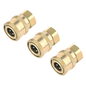 Awpeye brass ball-lock coupler enables secure quick changes on pressure washers