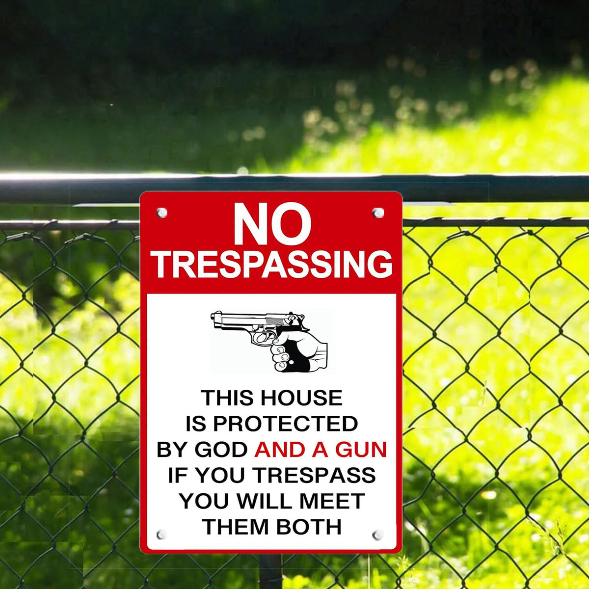 awrjdos no trespassing yard sign humor adds curbside personality.