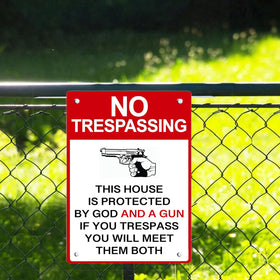 awrjdos no trespassing yard sign humor adds curbside personality.