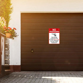 awrjdos private property no trespassing sign communicates boundaries clearly.