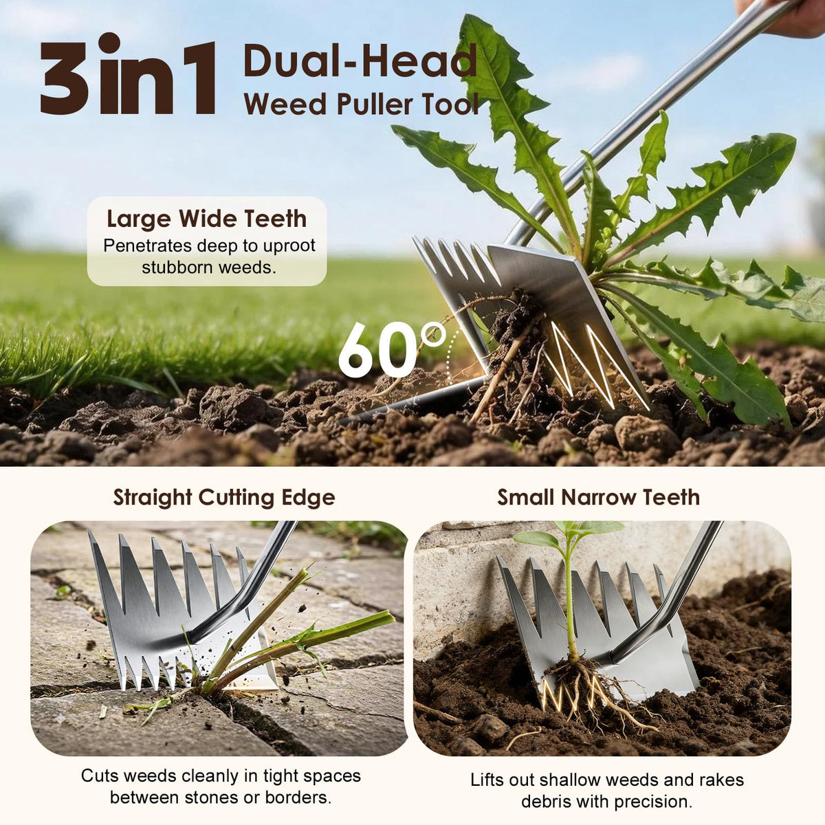 awrose weed puller precision cutting blade for tight spaces