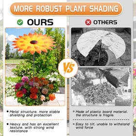 Axcoix easy-assemble plant shade for pots without tools.