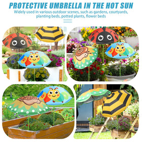 Axcoix easy, tool-free installation plant umbrella ships ready to assemble.