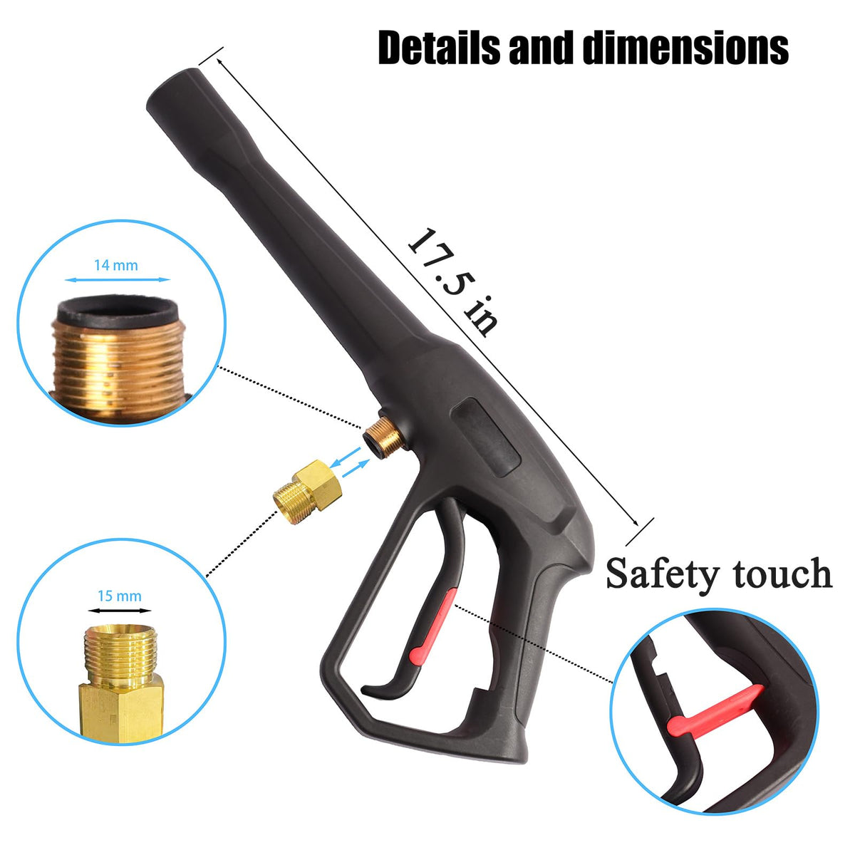 Axfvd nozzle tip 0-degree focuses spray on tough spots