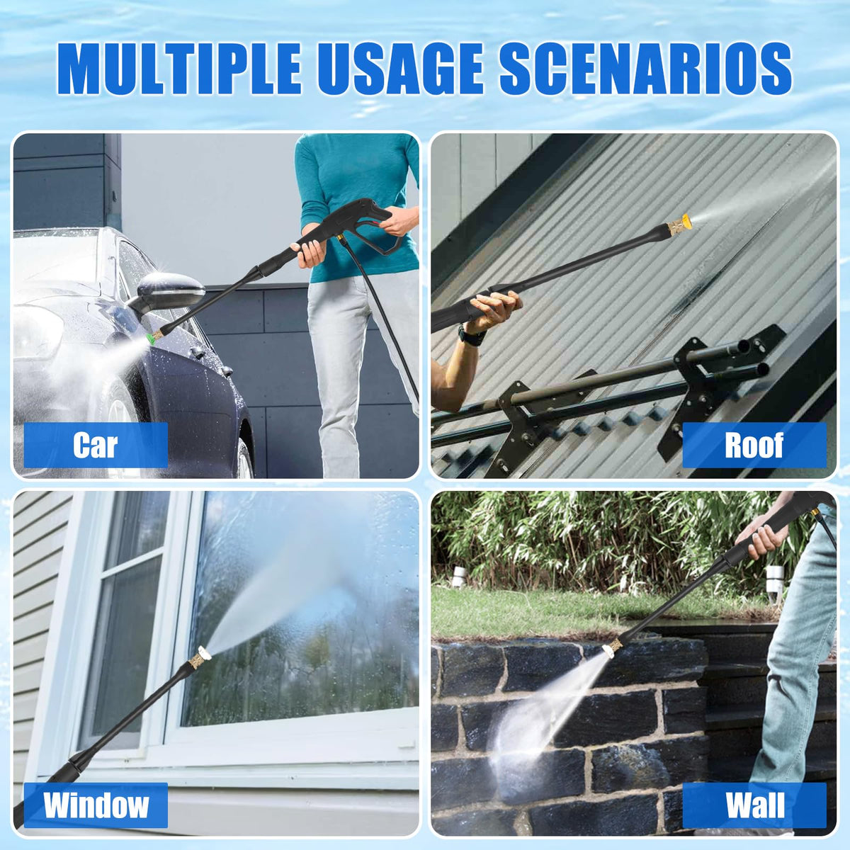 Axfvd nozzle tip 65-degree gentle rinse for delicate surfaces