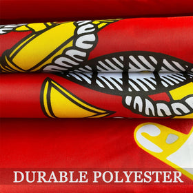 AXJBW USMC flag suitable for outdoor or indoor display