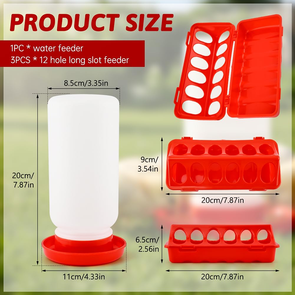 Axrivonte 12-hole chick feeder provides even access and reduces pecking