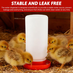 Axrivonte anti-spill chick feeder minimizes waste and mess