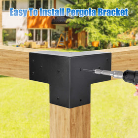 AXWHYS durable coating protects against weather and corrosion on 4x4 brackets.
