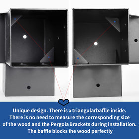 AXWHYS brackets suitable for balcony, courtyard, gazebo and more outdoor spaces.