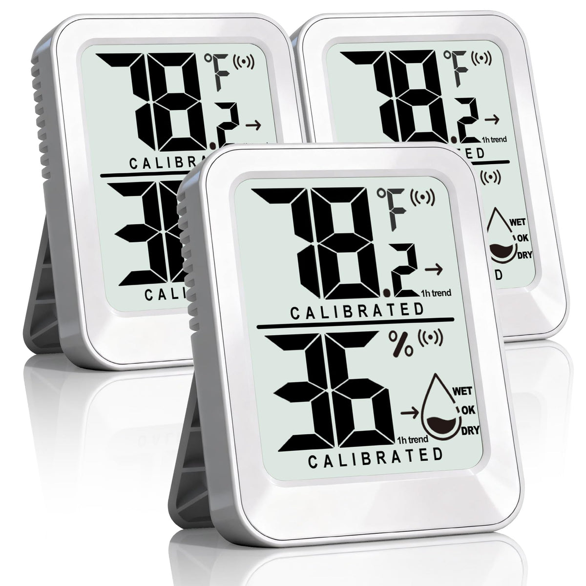AyayaBoss 3 pack room thermometer displays real time readings for accurate monitoring