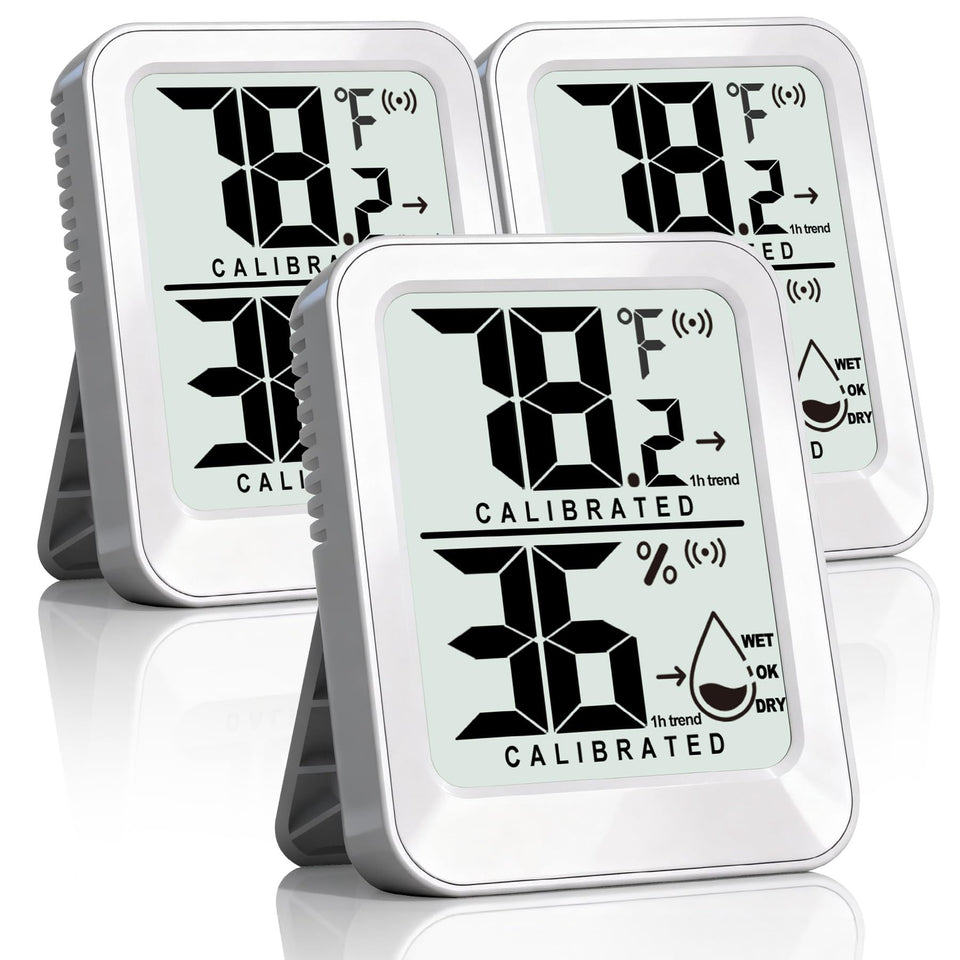 AyayaBoss 3 pack room thermometer displays real time readings for accurate monitoring