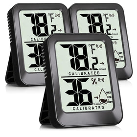 AyayaBoss 3-pack thermometer display showing room temperature and humidity for accurate monitoring