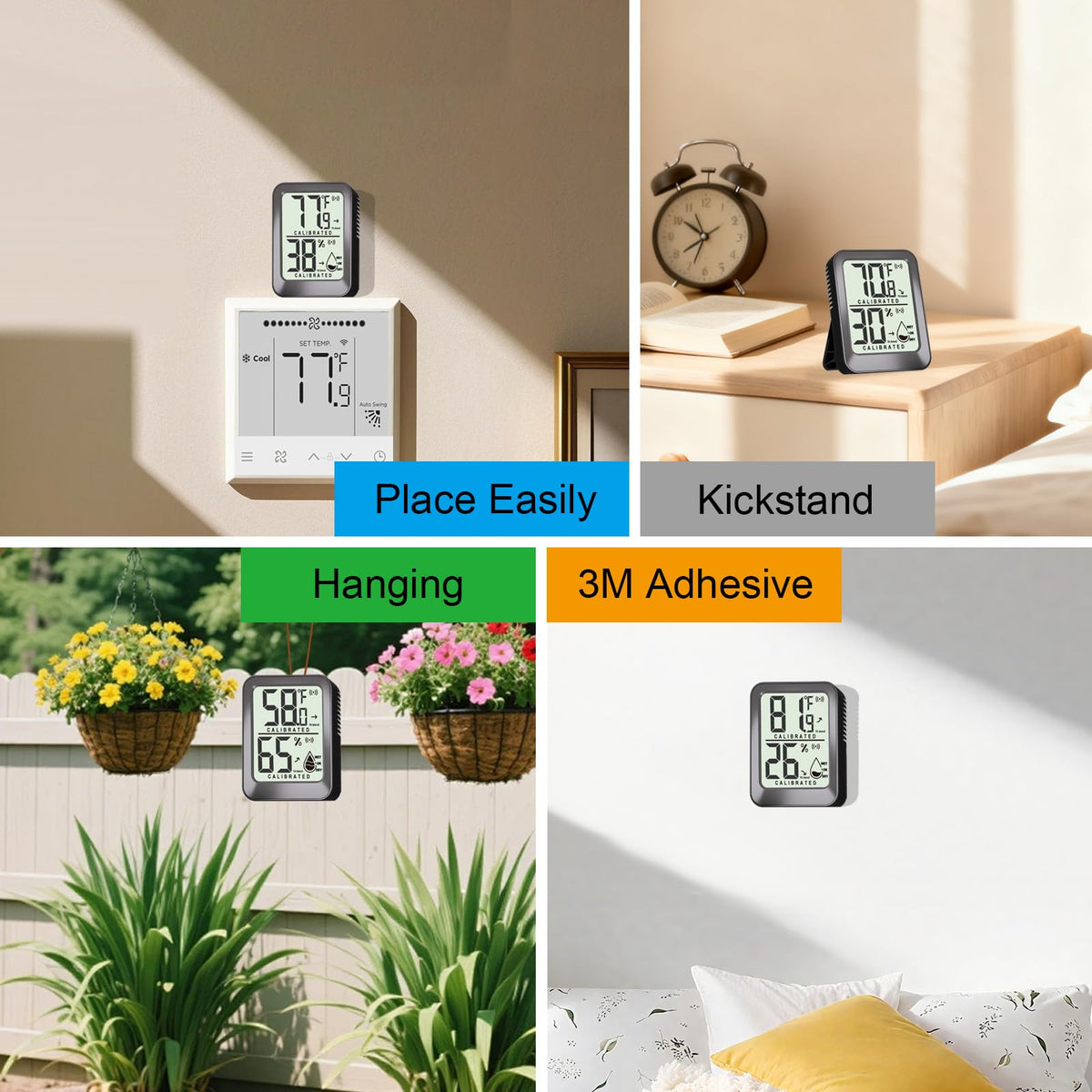 AyayaBoss compact kickstand and adhesive mount fit baby rooms and living spaces