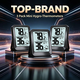 AyayaBoss digital hygrometer sensor captures real-time temperature and humidity in any space