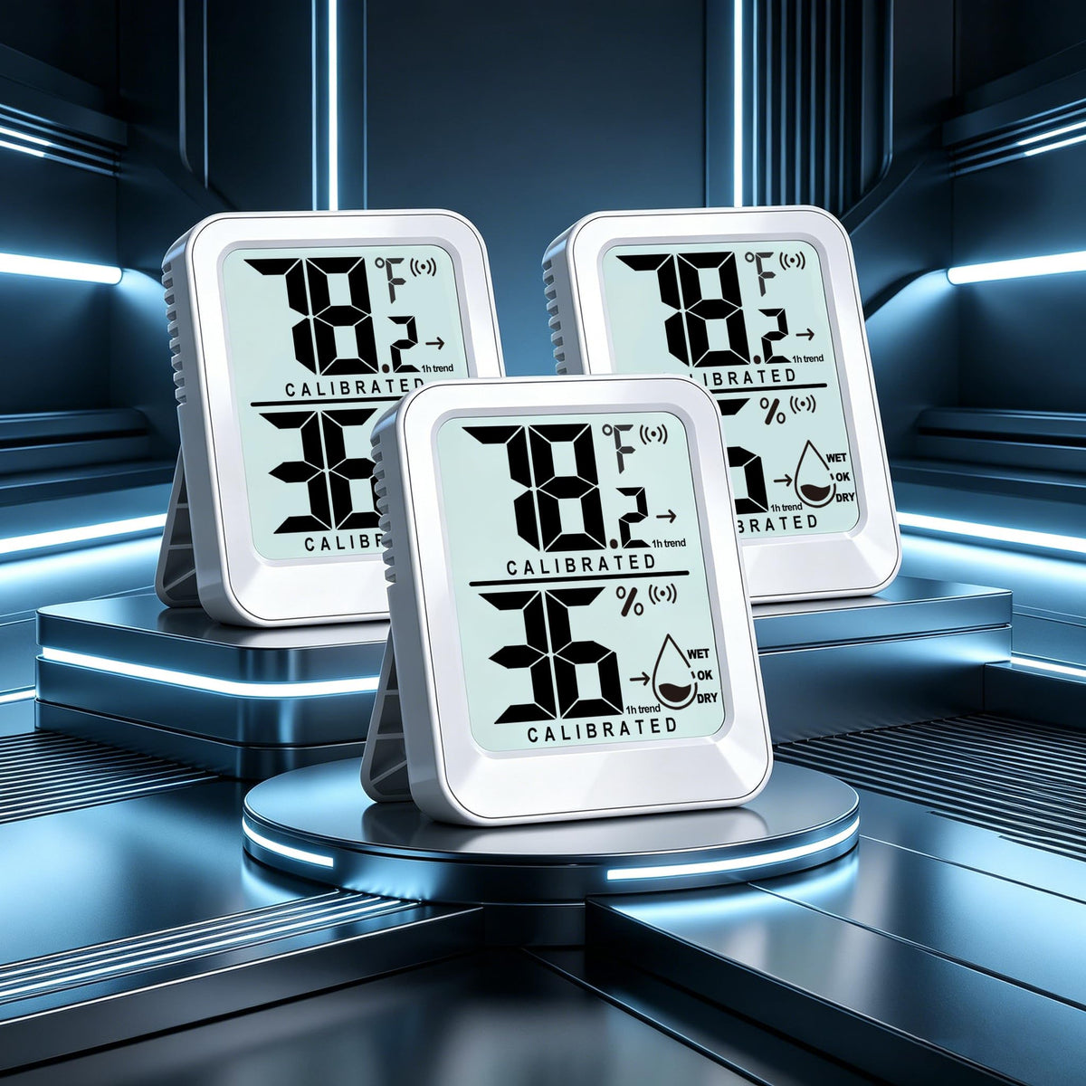 AyayaBoss indoor hygrometer shows humidity levels instantly in real time