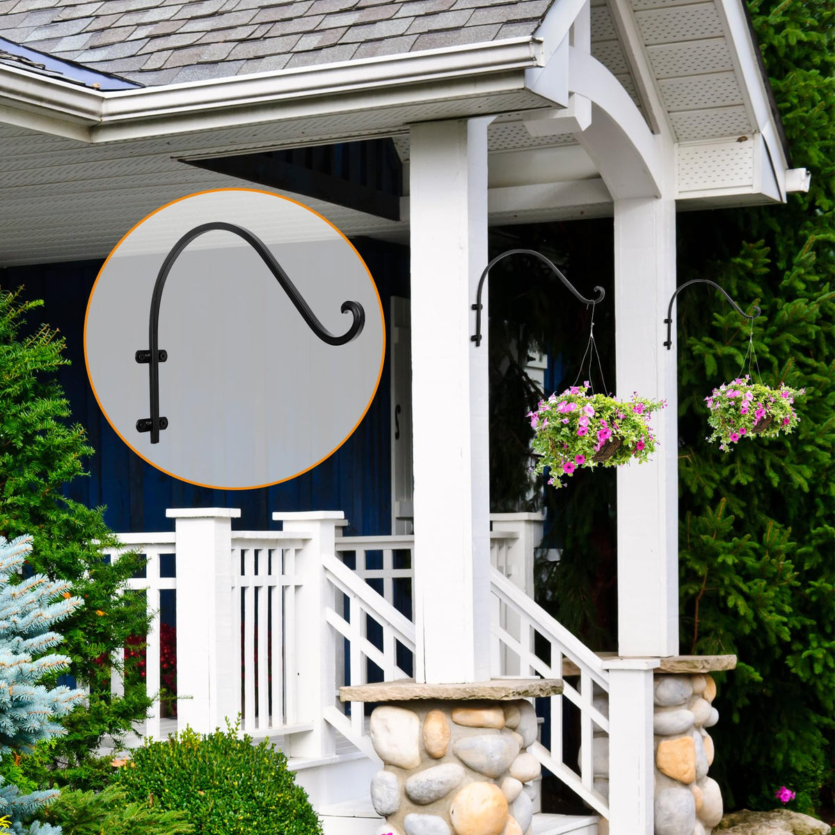 AYAYGD hanging brackets for bird feeders and lanterns; versatile outdoor decor.