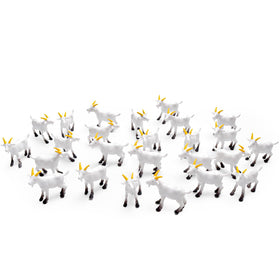 Aydinids miniature goat figurine close-up with hand-painted detail for terrariums
