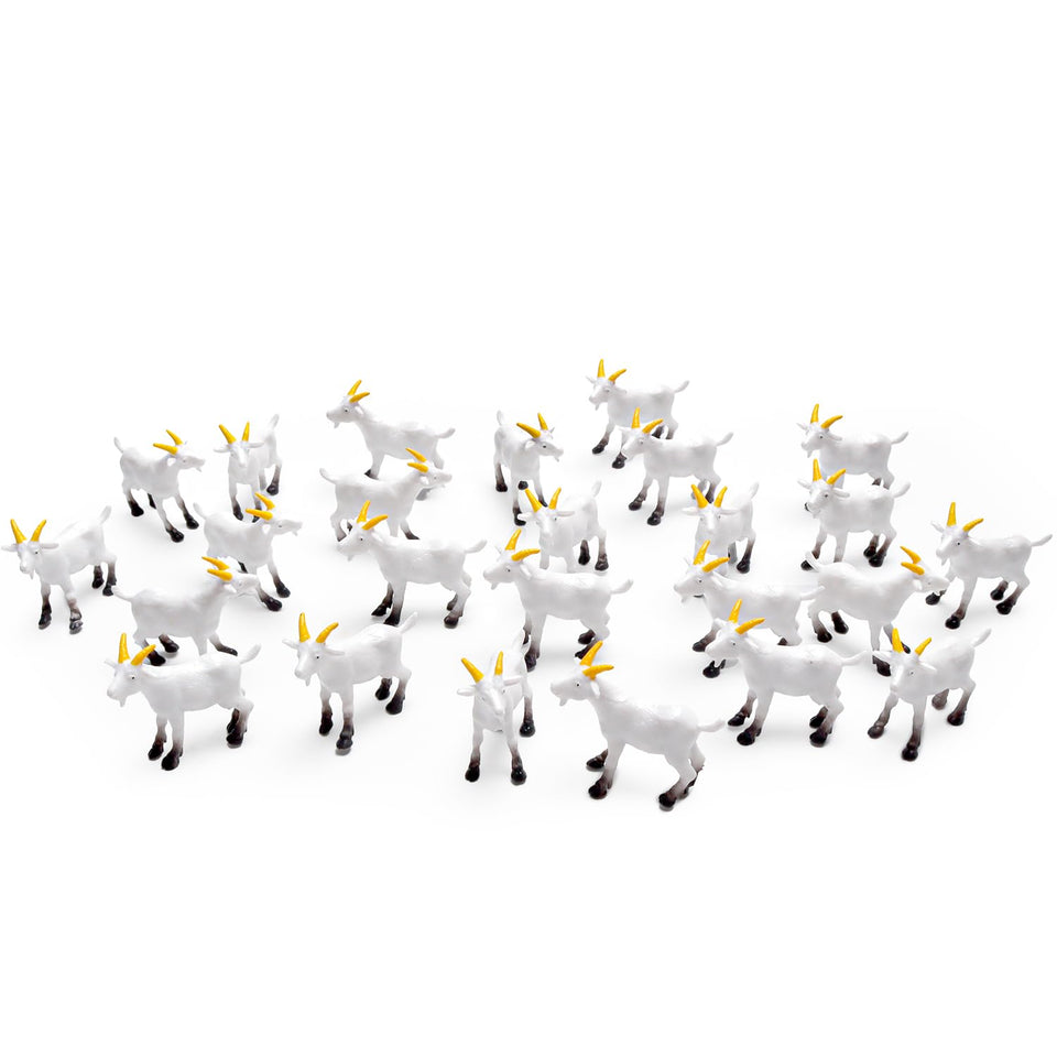 Aydinids miniature goat figurine close-up with hand-painted detail for terrariums