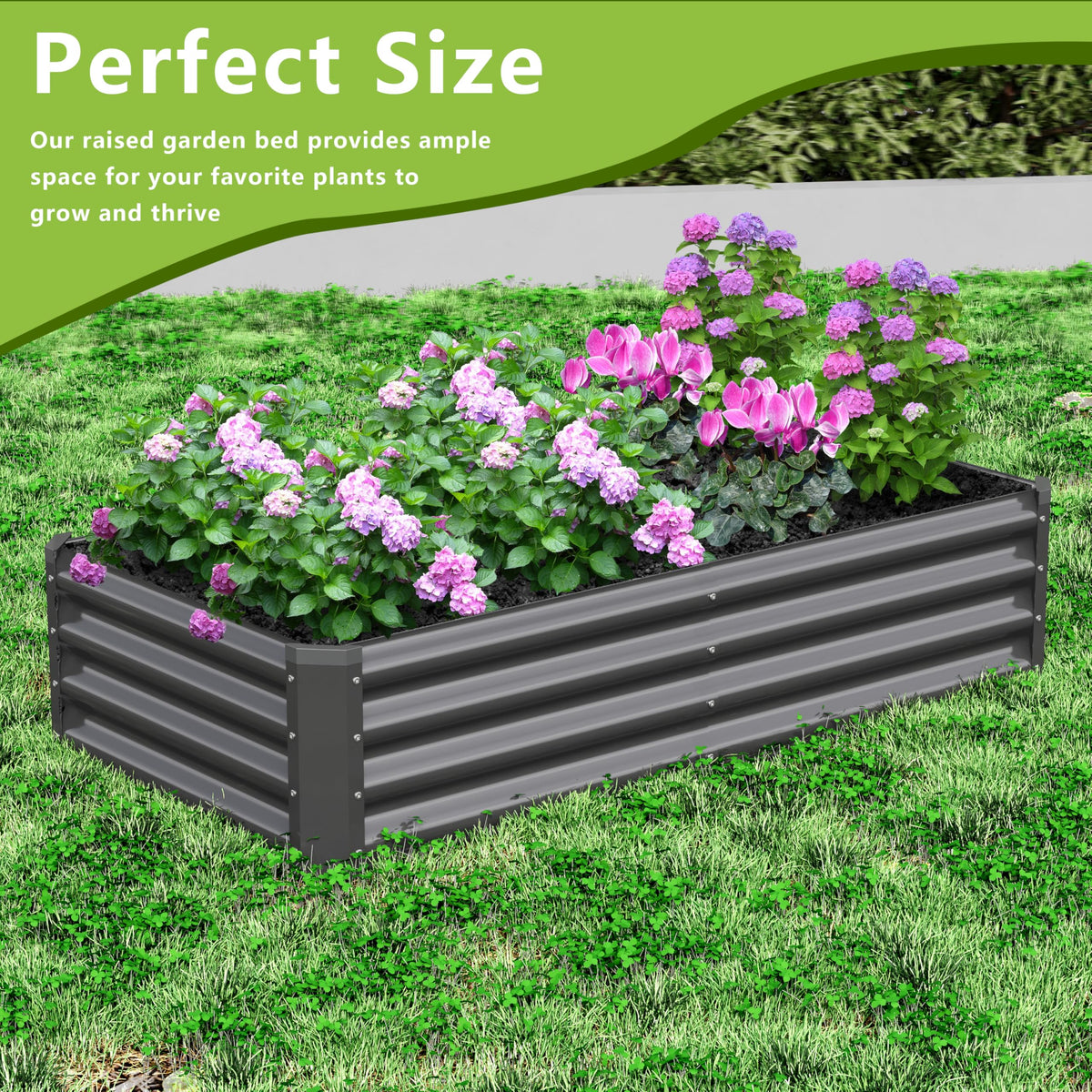 Ayen Guard durable galvanized bed resists corrosion in outdoor gardens.