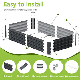 Ayen Guard polished edges prevent cuts on galvanized surface.