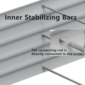 Ayen Guard safety-corner padding on galvanized bed design.