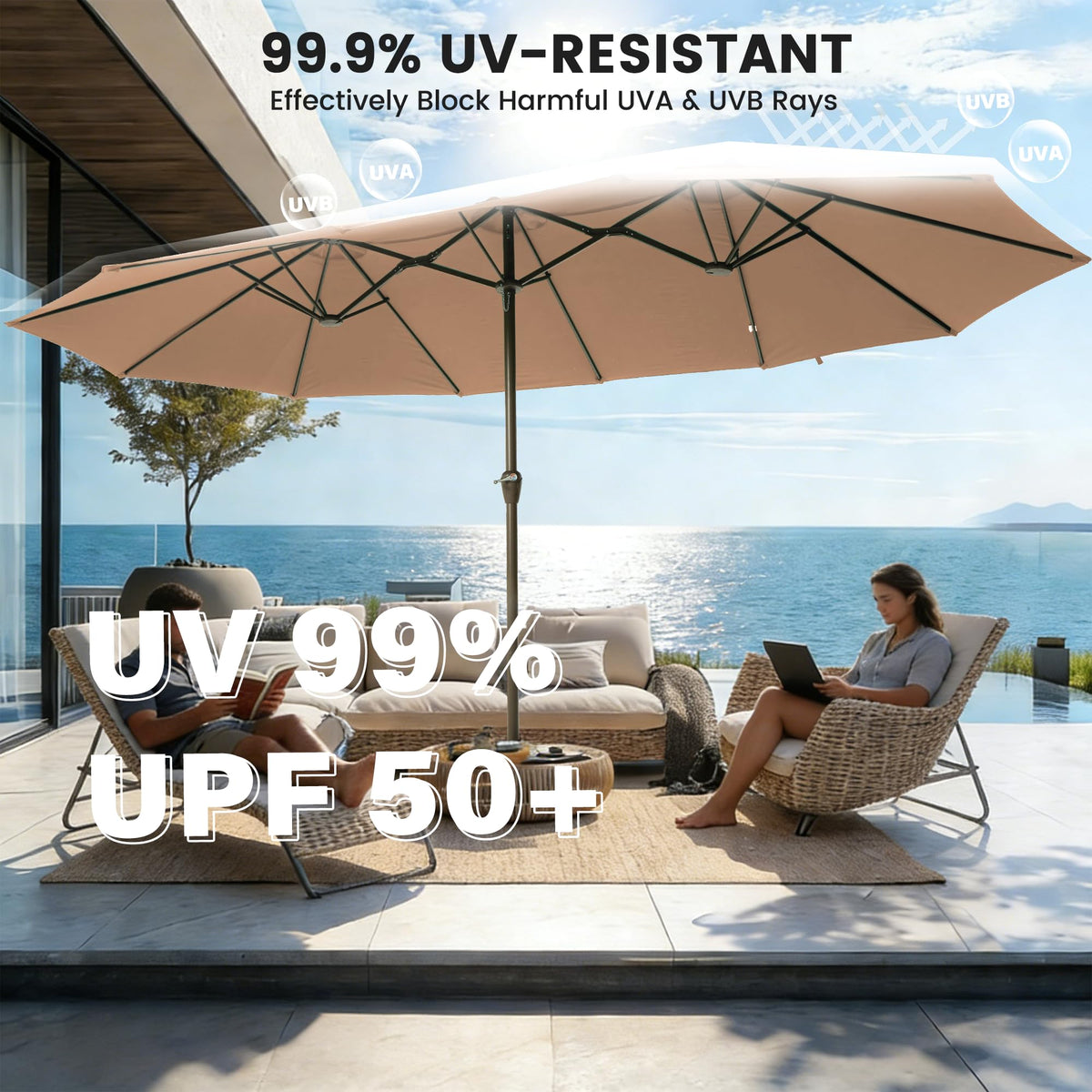 Ayge powder-coated frame resists rust for long-lasting outdoor use