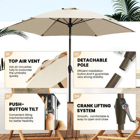 Ayge vented canopy promotes airflow to keep seating cooler