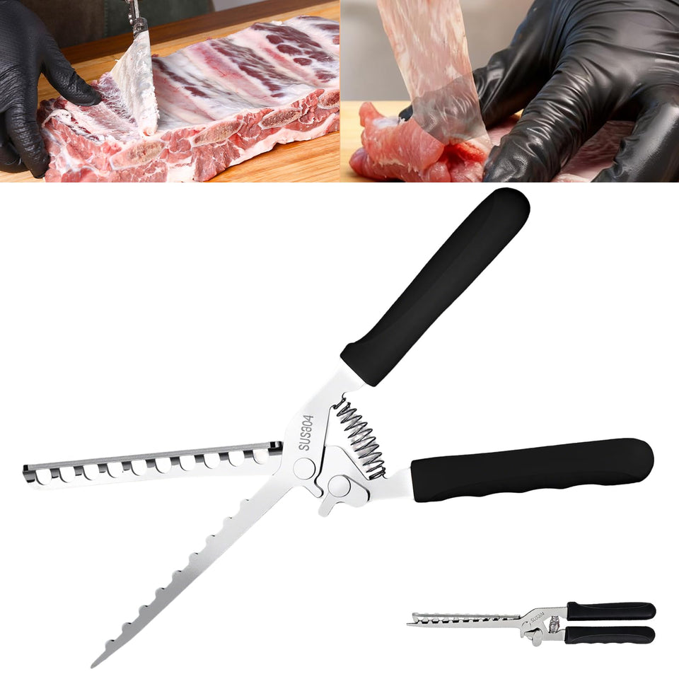 Aylthyo rib membrane removal tool shows durable stainless steel for precise rib prep