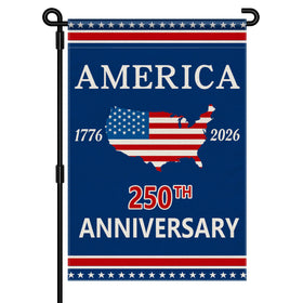Aymolas 250th anniversary flag front view with vibrant colors for outdoor display