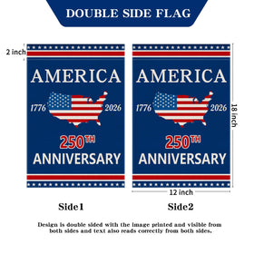 Aymolas 250th anniversary flag suitable for outdoor use in wind
