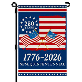 Aymolas 250th anniversary USA flag front view for outdoor display