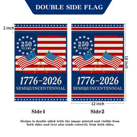 Aymolas 4th of July yard flag adds eye-catching color to outdoor spaces