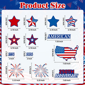 AyMolas all-weather durable patriotic magnets for year-round decor.