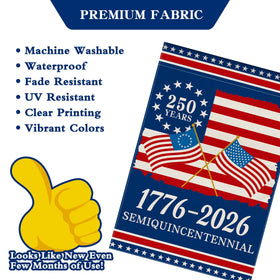 Aymolas fade-resistant flag 1776-2026 preserves color longer