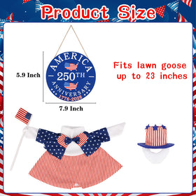 Aymolas 23-inch goose wearing the outfit on display