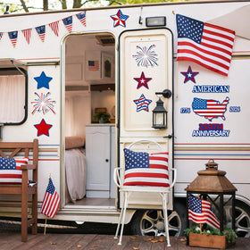 AyMolas stars and fireworks magnet ideal for patriotic door decor.