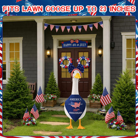 Aymolas US 250th patriotic pattern on goose adds festive outdoor flair