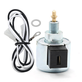 Aynaxcol fuel shut-off solenoid 846639 close-up shows rugged metal body for durability.
