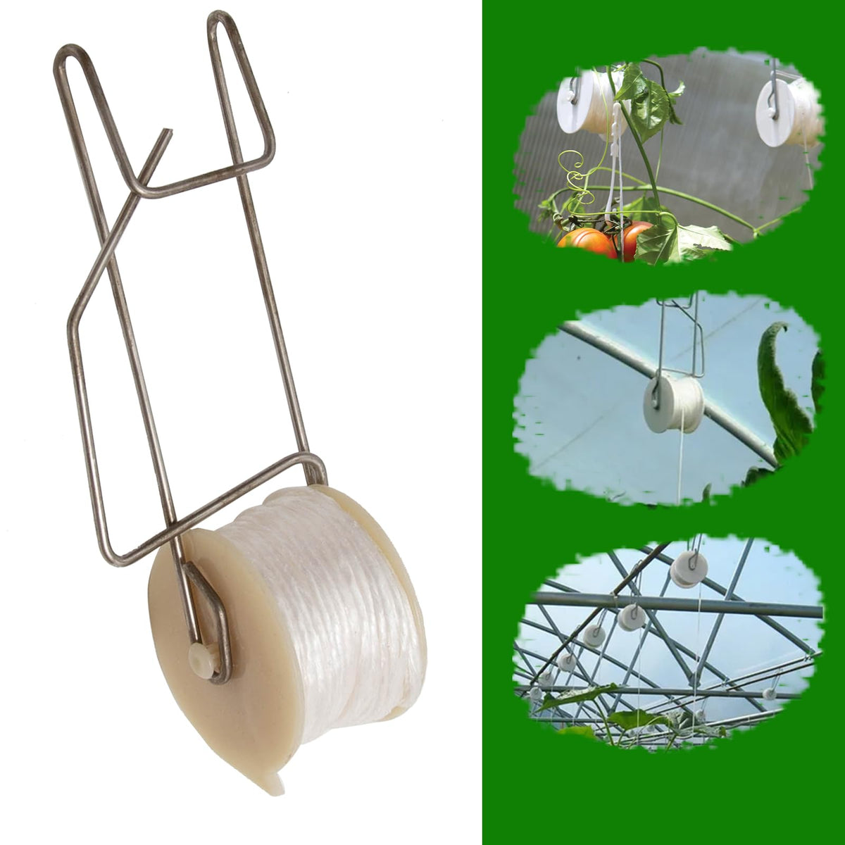 Aynaxcol garden hooks in use keep plants spread out for better sunlight.