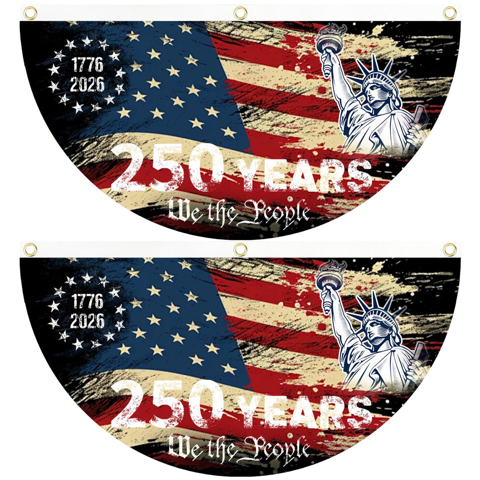 AYTHSRIC 250th Anniversary Flag front view, ideal for wall or porch display.
