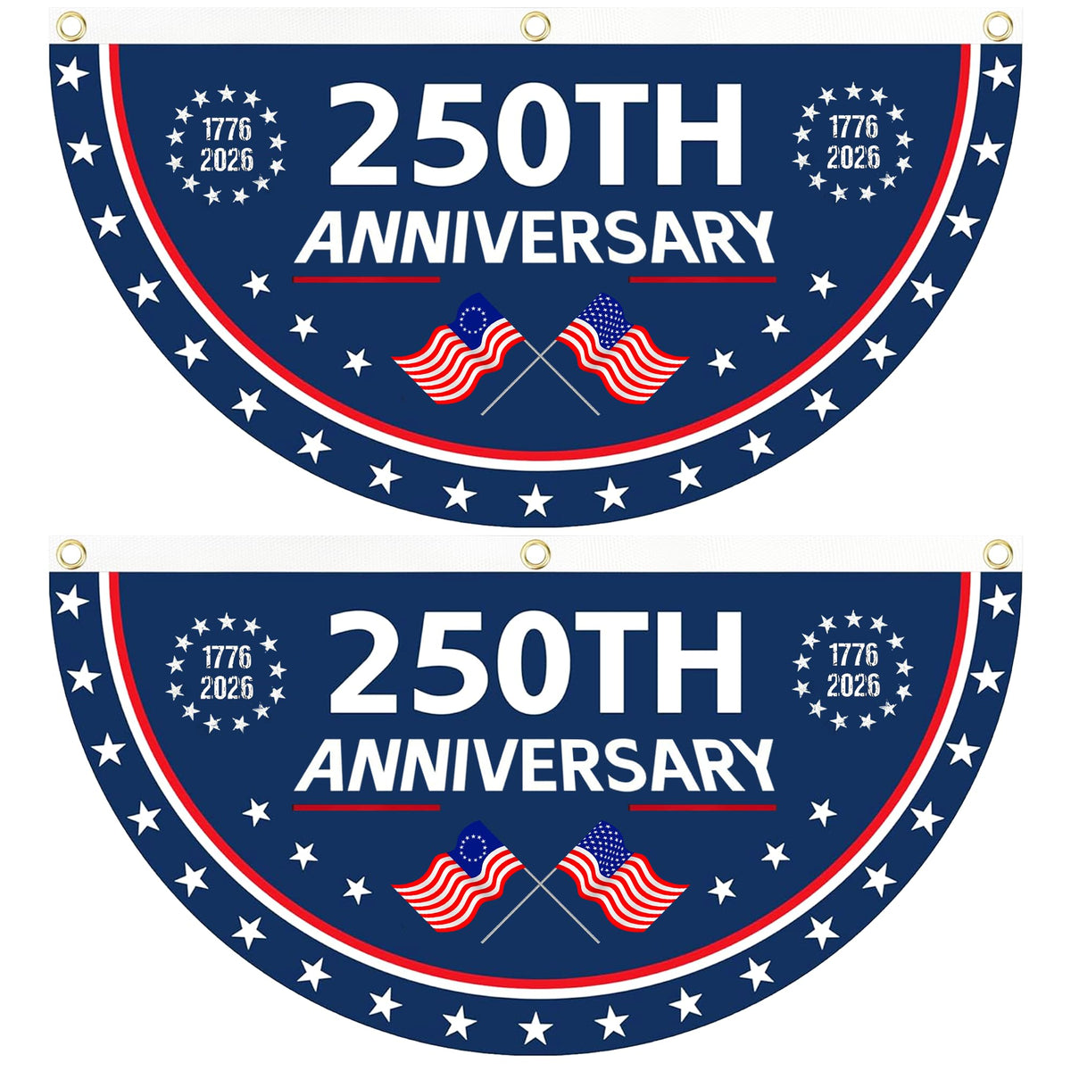 AYTHSRIC 250th anniversary flag front view with bright colors for wall display