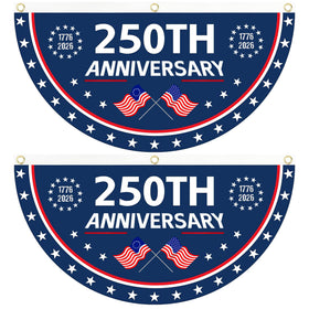 AYTHSRIC 250th anniversary flag front view with bright colors for wall display