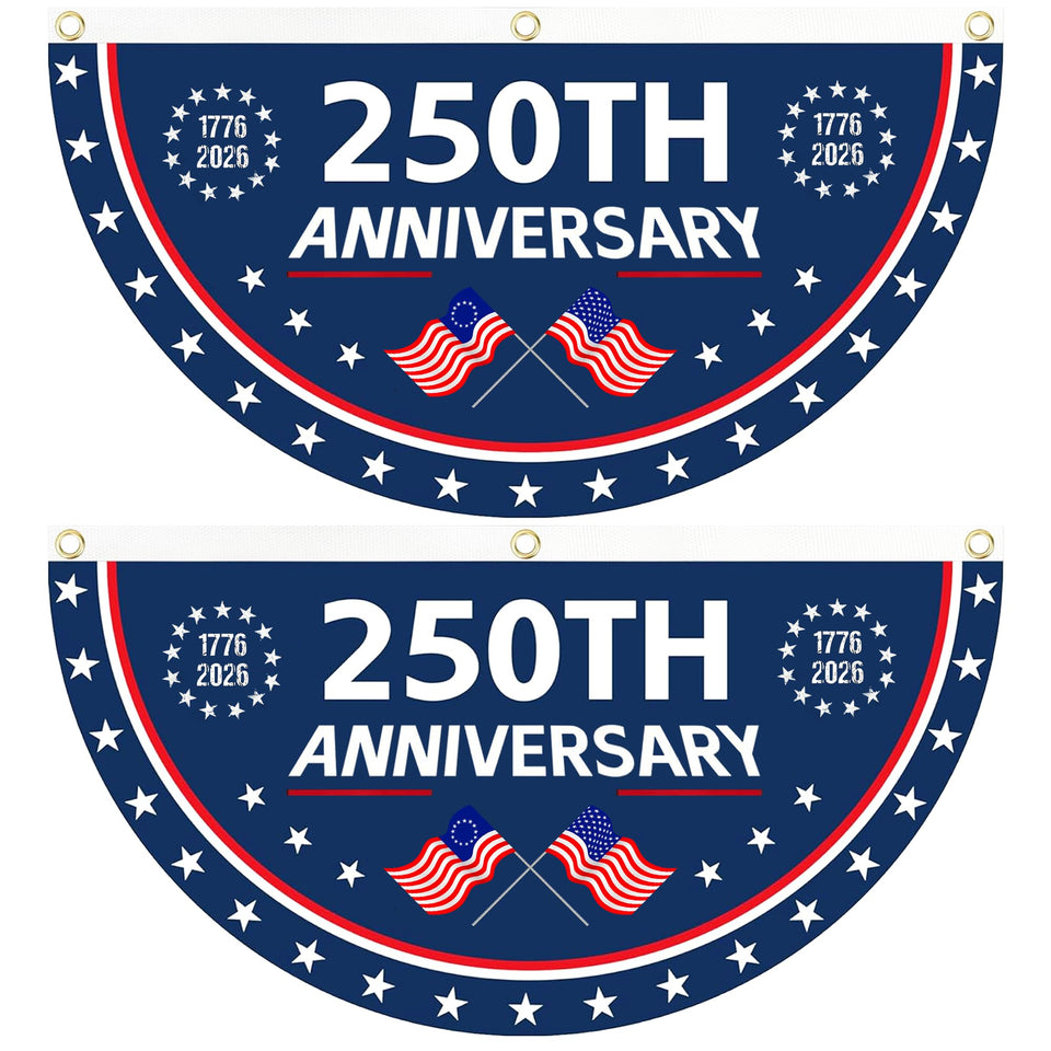 AYTHSRIC 250th anniversary flag front view with bright colors for wall display