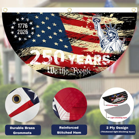 AYTHSRIC flag brass buckle hanging for easy indoor or outdoor installation