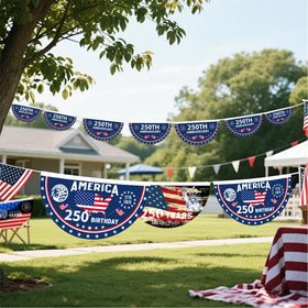 AYTHSRIC flag installation on wall or porch for festive national celebrations.